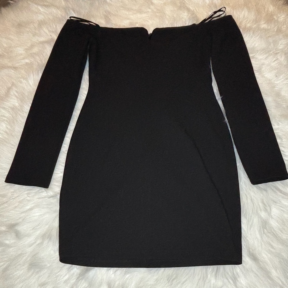 Elegant Black Off-Shoulder Dress
